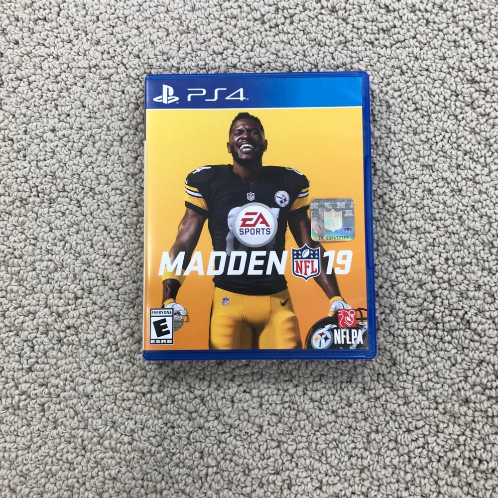 Madden NFL 19 Sony PlayStation 4 PS4 EA Sports Football Game Antonio Brown Cover